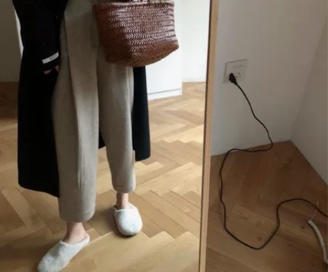 HEYGIRL黑哥 燕麦色高腰复古潮流奶奶...