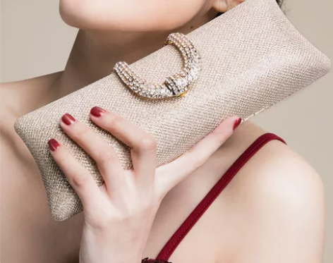 气质手拿包女宴会百搭礼服旗袍手包名媛夏季镶...