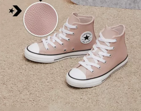 converse匡威高帮女中性色帆布鞋加绒...