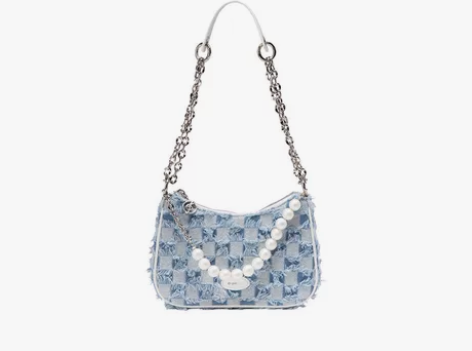 bromen bags/不莱玫 格子牛仔包...