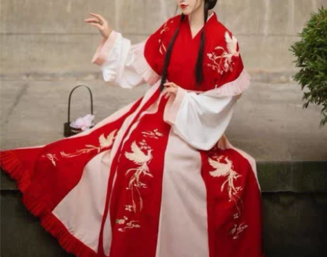 汉服凤鸢 齐腰晋制 九成新 就穿着拍过照