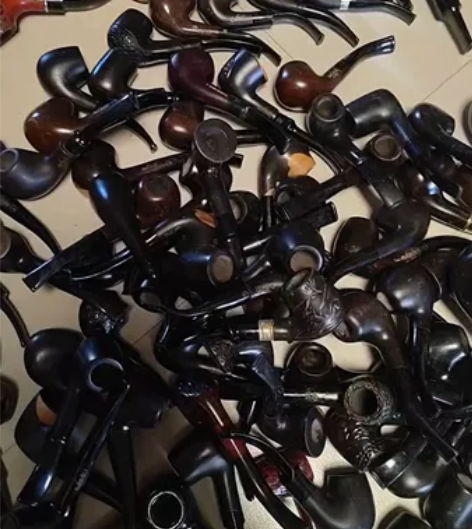 清仓处理一批全新工厂停产的实木烟斗。打蜡配...