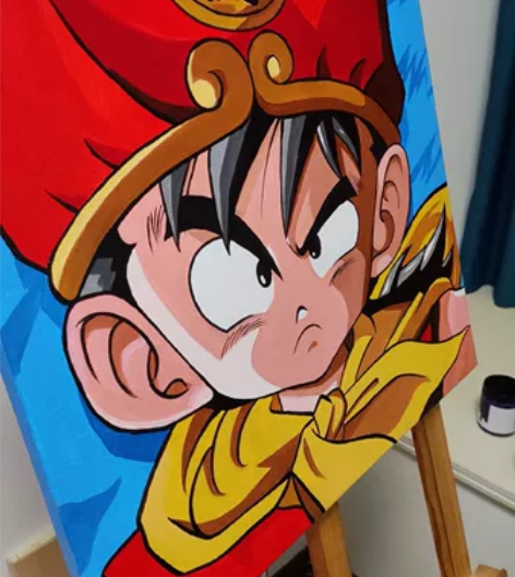 50x50cm纯手绘七龙珠～装饰画 偏远地...