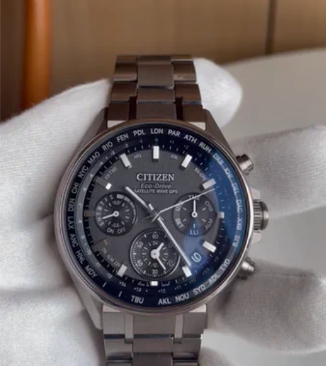 97新西铁城舒博钛光动能GPS卫星授时男士...