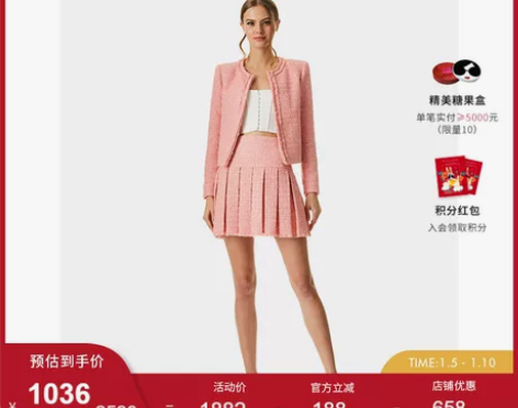 ALICE+OLIVIA2022女装气质粉...