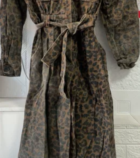 全新 欧货 豹纹连体裤 阔腿裤 120以内...