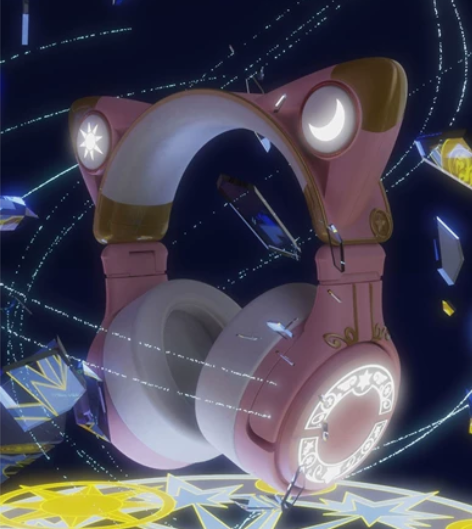 妖舞YOWU魔卡少女小樱联名款猫耳朵耳机头...