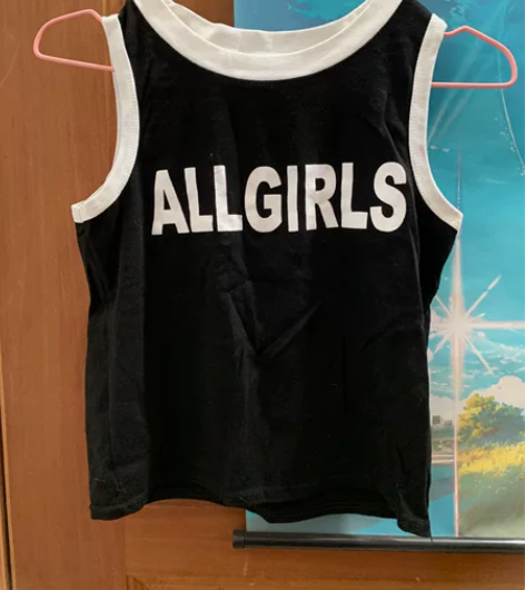 美式上衣刺绣短款吊带背心女款辣妹显瘦露腰无...