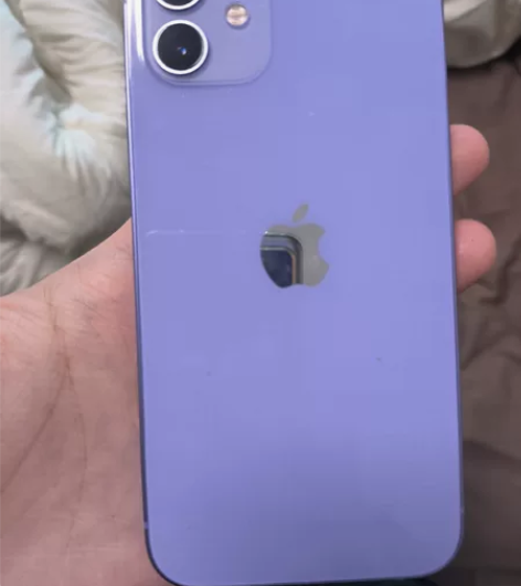 老婆自用iphone 12国行128g紫色...