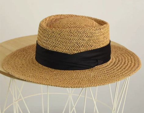 全新平顶编织草帽 感兴趣的话点“我想要”和...