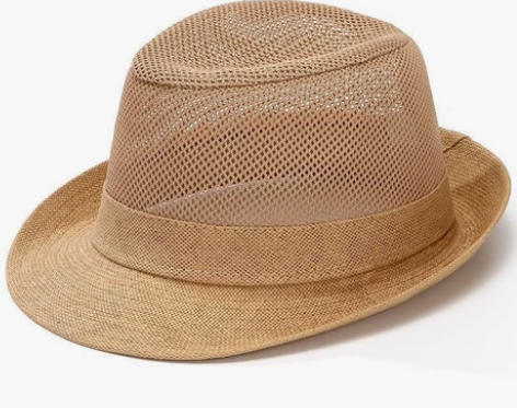 中老年人帽子男夏天礼帽遮阳帽凉帽休闲户外网...