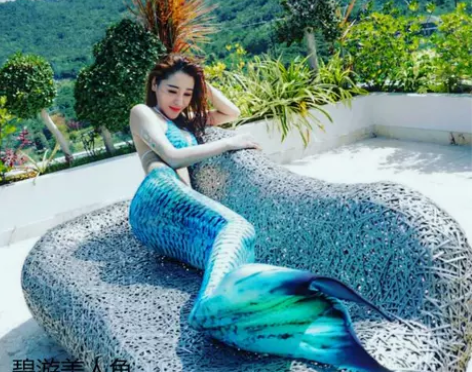 儿童美人鱼尾巴  女士美人鱼泳衣  男士美...