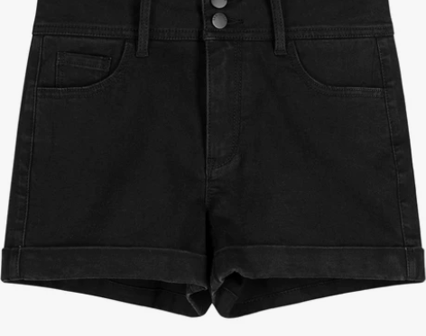 拉夏贝尔牛仔裤高腰热裤女装新款潮短裤女夏韩...