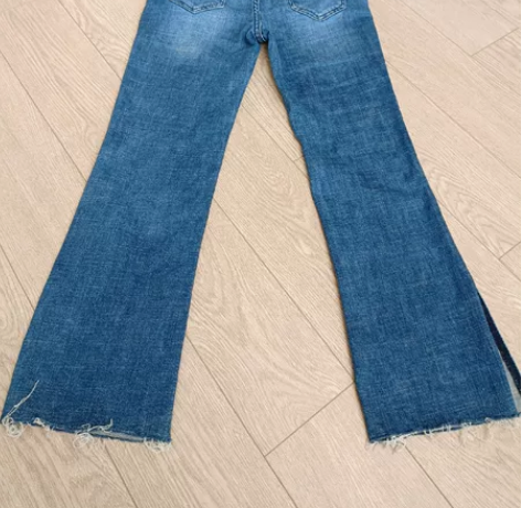 有弹力牛仔裤120斤以内穿。穿过两次，有点...