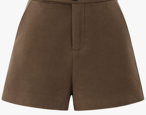 MG小象短裤女秋冬季高腰2019新款韩版复...