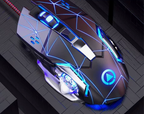 银雕 G15 机械游戏鼠标 静音有线电脑电...