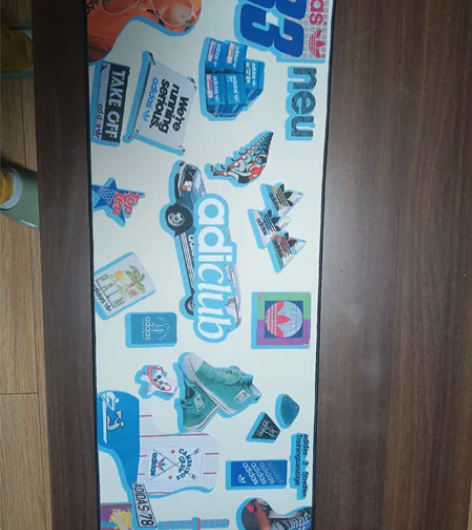 阿迪达斯长款鼠标垫，全新，10元包邮 感兴...