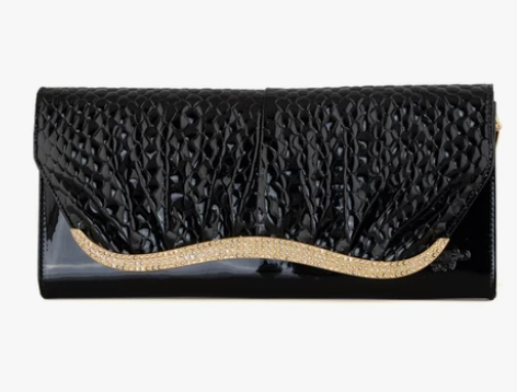 全新卡帝乐鳄鱼时尚女士手拿包真皮时尚单肩斜...