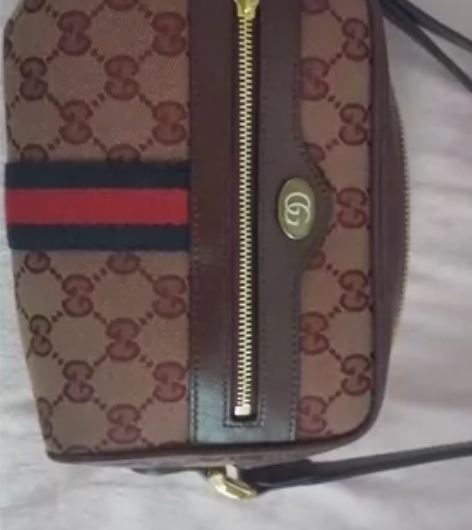 GUCCI古驰Ophidia系列GG帆布女...