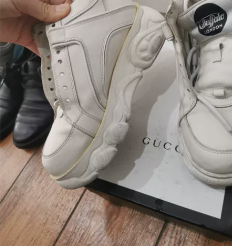 女士小白鞋 真皮 内增高鞋 38尺码 感...