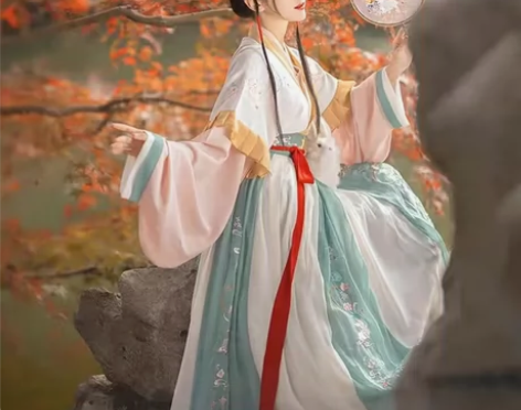 汉服女裙春秋款 购入价5.7折醉雨朵兔莲语...