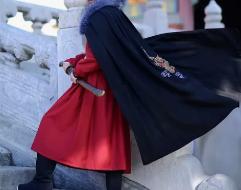 如梦霓裳汉服男装女装斗篷[远朝归]四情侣装...