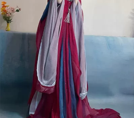 五五年原创汉服【妲己】女诃子裙唐制大袖衫仙...