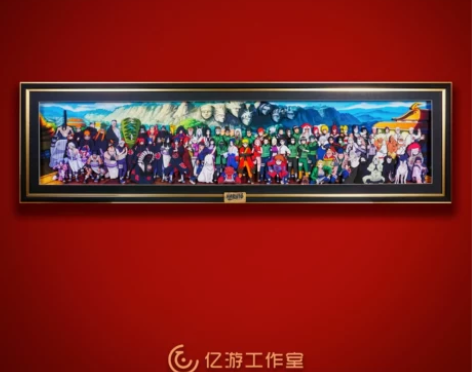 火影忍者立体画疾风传全家福照片相框全员合照...
