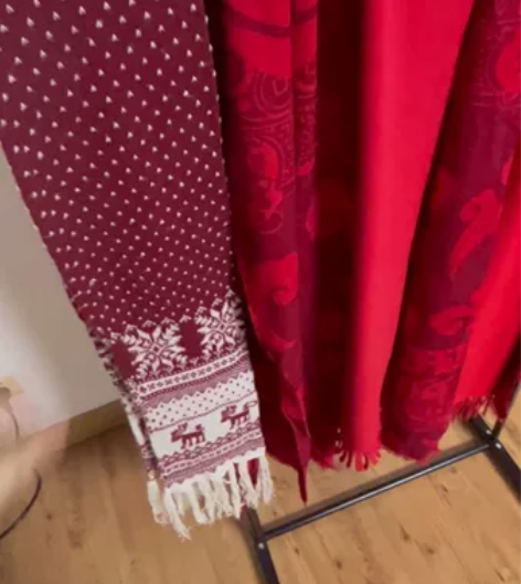 【6条打包】红色围巾系列 过年了各种搭配戴...