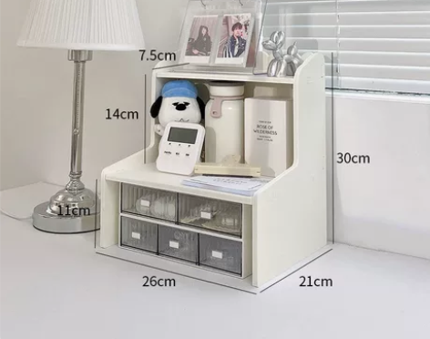 【包邮】全新便宜好用简约风双层桌面置物架学...