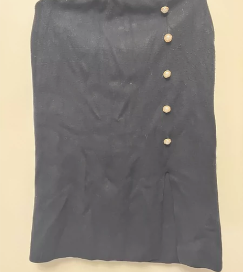 针织连衣裙包臀裙 分叉开叉带扣