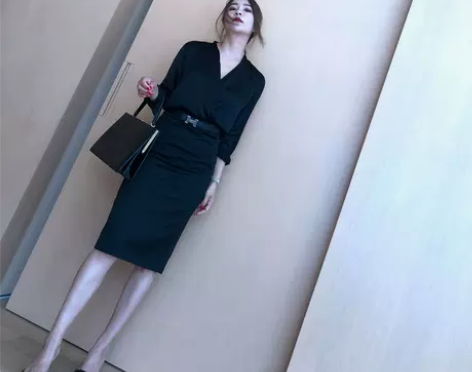包臀半身裙中长款女高腰一步裙OL通勤裙子2...