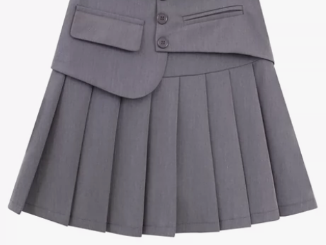 百褶裙2022冬季新款韩版气质百搭高腰短裙...