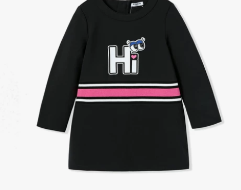 巴拉巴拉 儿童公主裙长袖运动风连衣裙130...