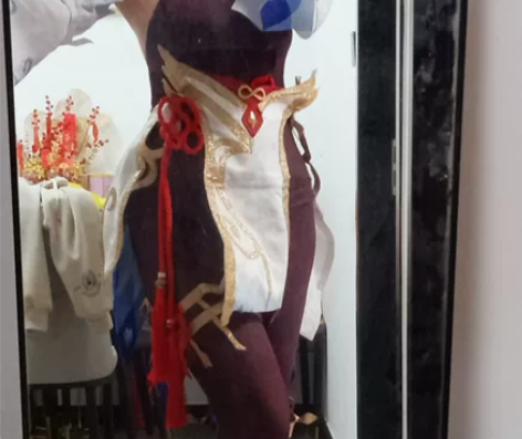 次元依甘雨cos m码仅衣配 连体衣起球略...