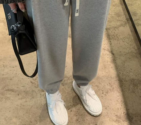 休闲裤女 哈伦裤休闲裤灰色运动裤女秋季新款...