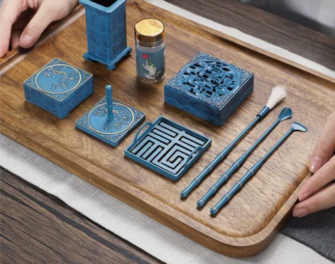 纯铜香炉家用香道套装入门打拓檀香粉熏香炉熏...