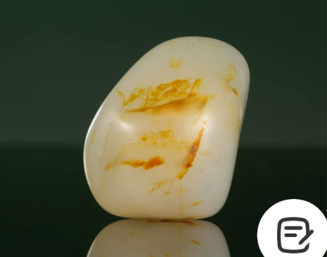 苏州玉雕馆新疆和田玉独籽料洒金皮原石无修型...