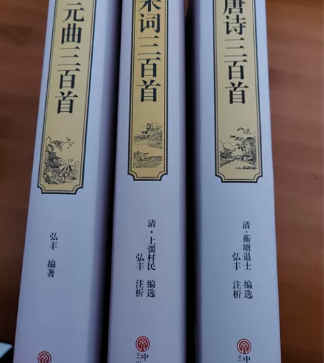 出唐诗宋词元曲三百首 九点五成新，没翻开过...