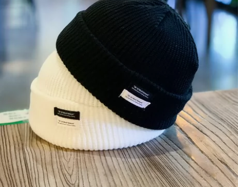 帽子男秋冬百搭黑色冷帽潮牌针织瓜皮帽日系毛...