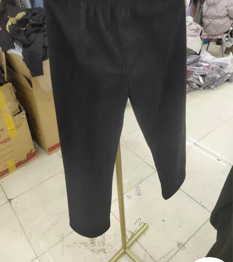 金娃娃服装批发零售-雪尼尔加绒阔腿裤（春秋...