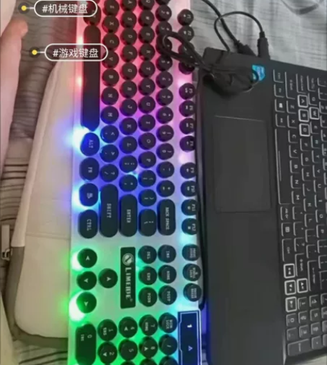 【37.8元一套包邮】键盘鼠标套装发光机械...