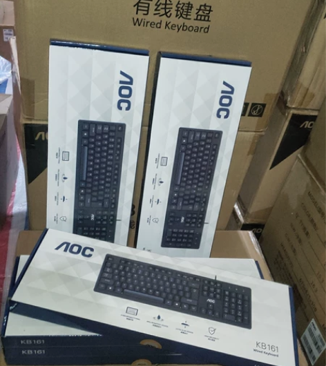 全新aoc kb161有线键盘笔记本电脑USB单键盘 全新未...