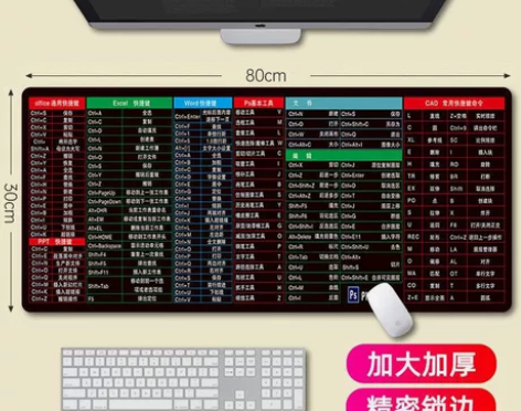 超大号鼠标垫办公室电脑电竞游戏键盘书桌垫加...