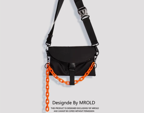 2020新款潮小方包机能小黑包男ins超火...