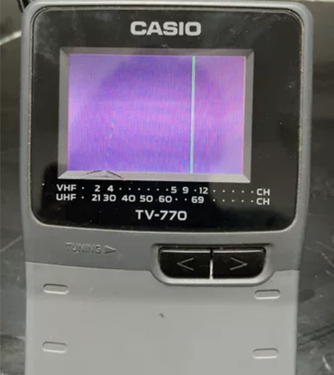 卡西欧TV770小电视 功能正常 这边收不...