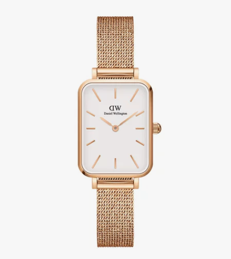 dw手表女 QUADRO系列复古小方表 丹...