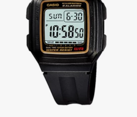 卡西欧复古休闲百搭运动电子方表防水石英手表...