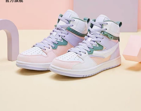 乔丹板鞋2022冬季新款高帮革面保暖休闲运...