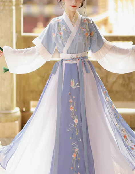 汉服妃亦坊原创汉服女蝶悦色晋制半臂中国风